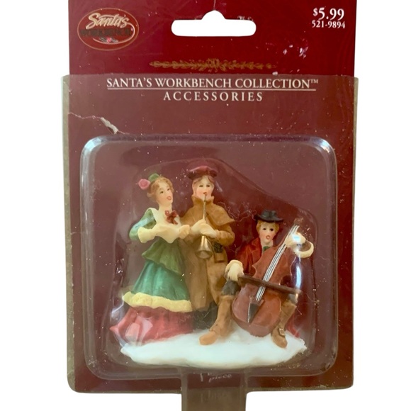 santa’s work bench | Holiday | Vintage Santas Workbench Carolers Mini ...